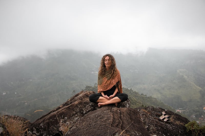 Meditation on the beach
